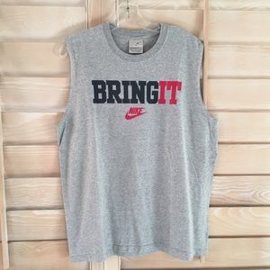 Nike Bring It 100% Cotton Tank Tee Shirt (NWOT)